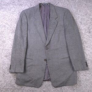 VTG Mani Sport Coat Size 41 Reg Jacket Wool Blend Saks Fifth Avenue Italy Knit